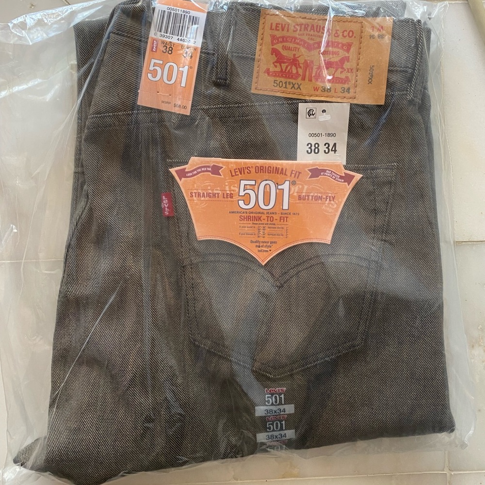 Men’s Levi’s Straight Leg 501XX Original Fit Jeans